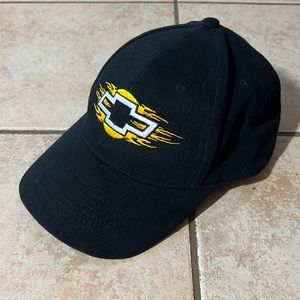 2000s Hot Rods Plus Chevrolet‎ Chevy Hat Black Embroidered Adjustable Velcro